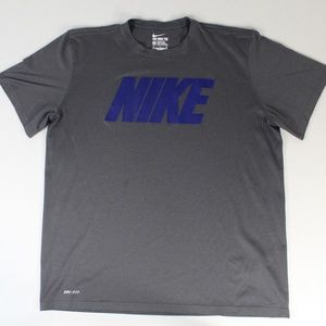 Grey and blue nike shirt Clearance